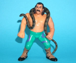 WWF SERIES 1 JAKE THE SNAKE ROBERTS WITH DAMIEN 1990 HASBRO WORKS! - Picture 1 of 2