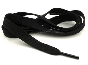ONE PAIR - 1/2" WIDE FLAT Shoelaces Thick Shoe Strings Athletic Skate Laces - Picture 1 of 15