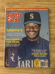 1994 October Sports Card Price Guide Ken Griffey Jr Cover - Picture 1 of 2