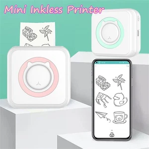 Mini imprimante d'étiquettes thermique portable Home Photo printer - Afbeelding 1 van 17