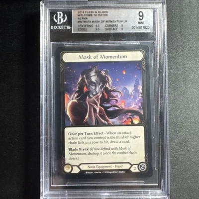 Mask Of Momentum Cold Foil Welcome To Rathe 1st Alpha Flesh And Blood Beckett 9 - Image 1 of 2