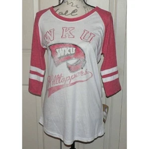 Rivalry Threads Women's WKU Hilltoppers Baseball Jersey T-Shirt Small 4/6 - Picture 1 of 2