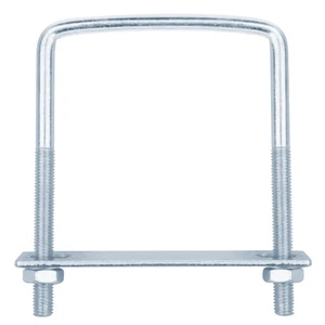 6 piezas pernos en U cuadrados para remolque, 3/8" x 4" x 6", acero galvanizado - Imagen 1 de 4