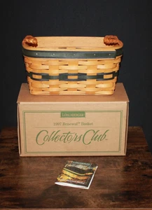 Longaberger 1997 Collectors Club Renewal Basket NEW in Original Box - Picture 1 of 2
