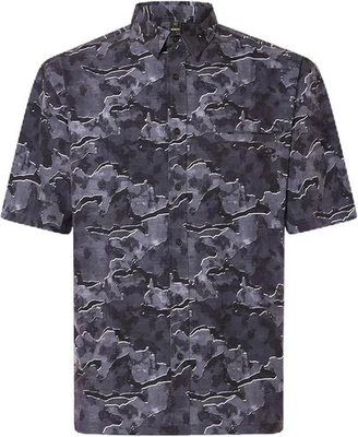 OAKLEY ALL DAY RC Men's Button-Up Shirt - Metal Camo Black - Large - NWT - Image 1 of 3