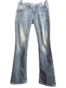 Miss Me Camouflage Jeans mit Pailletten - Größe 30 - Bild 1 von 8