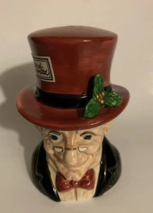 1993 F&F Old Man Salt & Pepper Shaker Set - Christmas Collection Made In Taiwan - Picture 1 of 11