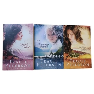 Song of Alaska 3 Book Set by Tracie Peterson Dawn, Morning, Twilight's Serenade Foto 1 de 4