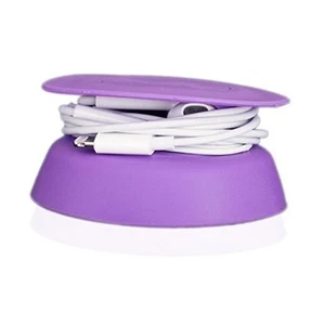 Budley - Tangle-Free Earphone/Earbud Case, Compact Storage System, Purple - Picture 1 of 7