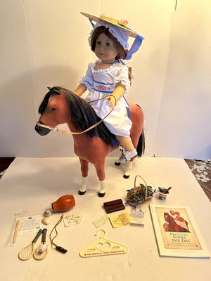 American Girl Felicity Summer Story Muñeca Caballo Conjunto Plantación Kit de Rescate Foto 1 de 4