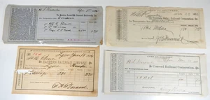 4-1880's Rail Road Bill Heads Boston, Eastern, Concord, Suncook RR - Picture 1 of 6