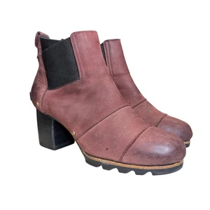 Sorel Addington Chelsea Botín Mujer 9 Impermeable Cola de Gata Elástico Gores Botas - Imagen 1 de 14