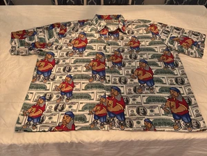 Camisa manga corta vintage Mega Industrial ropa abotonada 4X - Imagen 1 de 10