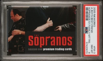 2005 Inkworks The Sopranos Family Matters A Boy's Best Friend #FM-3 PSA 8 - Image 1 of 2