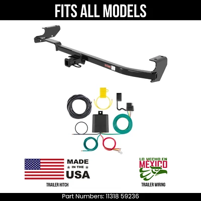 Enganche de remolque Saab 9-2X 05-06 + cableado de 4 vías para todos los modelos Curt 11318 59236 Foto 1 de 4