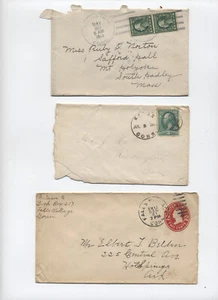 3 1882-1913 CT postal history items Falls village, essex, ellington [Y7477] - Picture 1 of 2
