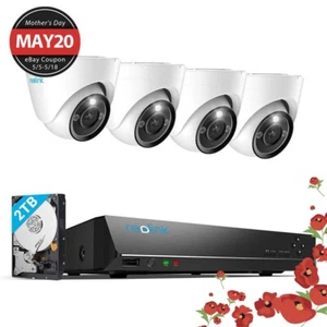 Reolink RLK8-1200D4 12MP POE Security Camera System 8CH 2TB Smart Detection - Picture 1 of 12
