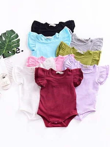 Outfits Set Neugeborenes Baby Mädchen Rüschen Strampler Body Overall Kleidung - Bild 1 von 19