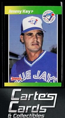 Jimmy Key 1989 Donruss Baseball's Best #87 Toronto Blue Jays - Image 1 of 2
