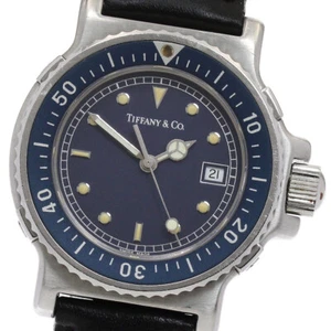 Tiffany&Co. Taucheruhr L0710 Datum Navy Zifferblatt Quarz Damenuhr_887206 - Bild 1 von 6