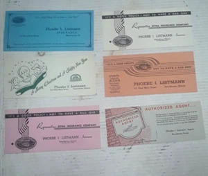 1940er VINTAGE TINTENLÖSCHER 6 AETNA VERSICHERUNG BEARDSTOWN IL WERBUNG - Bild 1 von 3