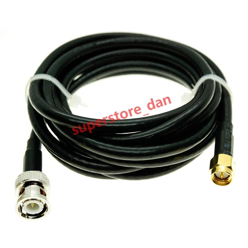 RG58 Cable BNC Male to SMA male connector lot WiFi Antenna Jumper Extension - Image 1 of 1