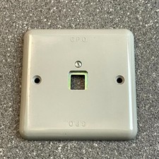 Vintage GPO 67A Grey Wall Cover Plate for telephone phone, 430842