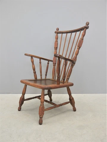 1940S RARE VINTAGE ORIGINAL ARTS  CRAFT OAK HIGH BACK STICK CHAIR LIBERTY LONDON Cover