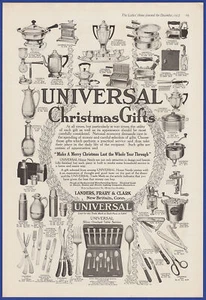 Vintage 1917 UNIVERSAL Christmas Gifts Small Appliances Ephemera Print Ad - Picture 1 of 1