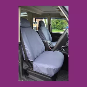 Land Rover Discovery 2 Front NoArmrests Grey Tailored Waterproof Seat Covers - Picture 1 of 2