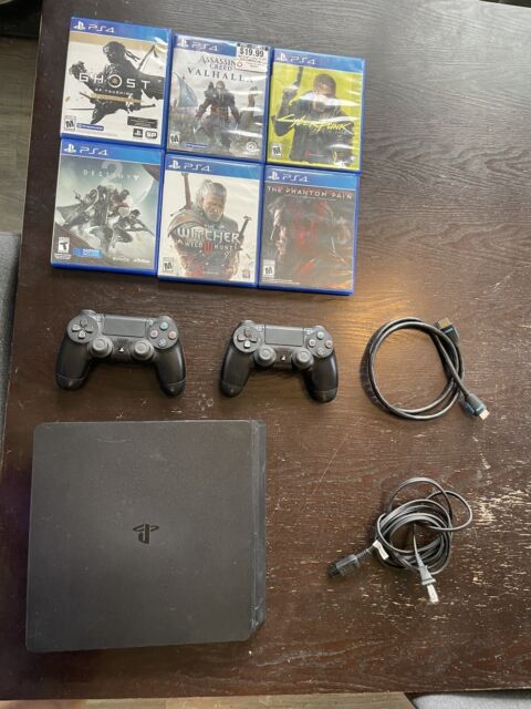 Sony PlayStation 4 Pro 1TB Gaming Console Black 2 Controller Included with Days  Gone BOLT AXTION Bundle Used 