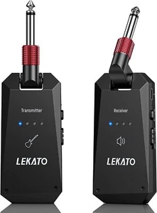 LEKATO 5.8G Wireless Guitar Bass Transmitter Receiver System 4 Channels 100ft AU - Picture 1 of 7