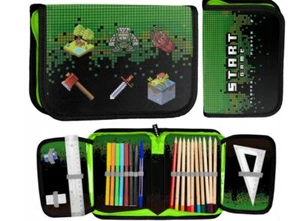 Start Play Game Federtasche 2- Fach  Mäppchen Schule Federmappe  NEU  gefüllt - Bild 1 von 1