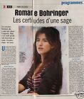 Coupure de presse Clipping 2000 Romane Bohringer (1 page 1/3)