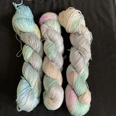 encaje algodón lino mezcla hilo hank 3* 100g (#B088) Foto 1 de 3