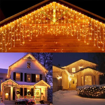 16.4 FT LED Christmas Fairy String Lights Outdoor Icicle Lamp Xmas Wedding Decor - Image 1 of 4