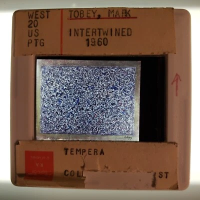 Diapositiva de vidrio Mark Tobey Intertwined 1960 Art 35 mm Foto 1 de 4
