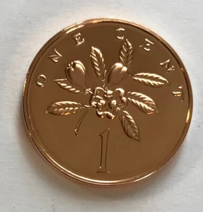 Jamaica 1 Cent 1975 - Ackee Fruit - BU - 4583 minted - Picture 1 of 2