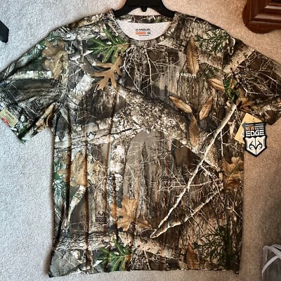 Magellan Hunt Gear Mens XL Moisture Wicking TShirt Realtree EDGE Camouflage NWT - Image 1 of 4