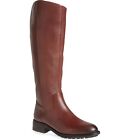 Sam Edelman Riding Boots Ryan Tall Pebble Leather Boot Knee Umber Brown 6 M New