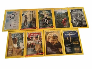 ⭐️Vintage 1964, 69, 71, 76 National Geographic Magazine Lot Of 9⭐️ - Picture 1 of 20