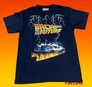New Back To The Future Lightning 1985 Poster Vintage Mens T-Shirt - Picture 1 of 2