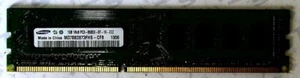RAM SAMSUNG | 1GB PC3 8500U-07-10 | DDR3 | M378B2873FHS-CF8 1006 | - Afbeelding 1 van 3