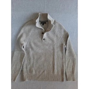 Banana Republic Herren Medium Pullover Kragen Strick Waffelpullover reine Merinowolle - Bild 1 von 8