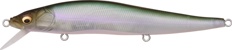 megabass ito vision 110 oneten USA suspending jerkbait matte emerald shad 1/2oz
