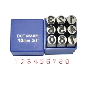 3mm-5mm Dot Stamp Steel Digital Metal Punch Stamps Alphabet Wood Leather Etc - Picture 1 of 5