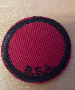 PARCHE DE PATRULLA MEDALLÓN ROJO BOY SCOUTS 1953-1972 BLANCO 05-G RD RED TWIL - Imagen 1 de 2