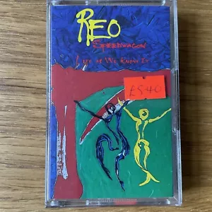 REO SPEEDWAGON Cassette Tape Life As We Know It Paper Label A&M - Picture 1 of 6