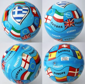 VINTAGE 90'S EUROPE EUROPEAN UNION FLAGS RUBBER BALL BY STAR GREECE NEW ! - Picture 1 of 5