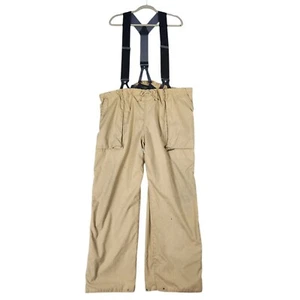 10X Gore-Tex Vintage Regenbekleidung Hose 48X28,5 wasserdicht Hosenträger braun MÄNGEL - Bild 1 von 23